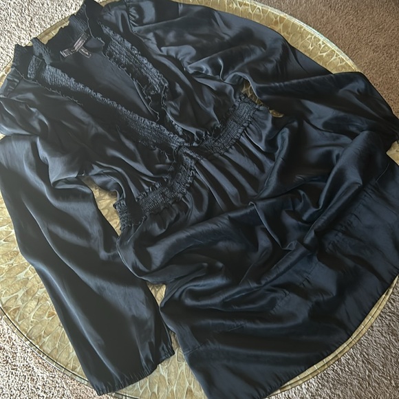 BCBG Maxazria Silk Dress Black Size Medium - Picture 5 of 16